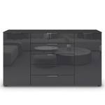 Sideboard Flipp Glas Typ A Grau / Silber - Breite: 180 cm