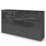 Sideboard Flipp Glas Typ B Grau / Silber - Breite: 180 cm