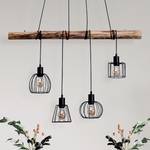 Suspension Woodland Massif / Fer - Noir - 4 ampoules