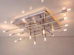 Lampada da soffitto a LED Ancona Alluminio - Argento - Numero di lampadine necessarie: 14