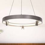 Suspension Tristan Fer / Plexiglas - Anthracite - 4 ampoules