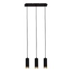 Lampada a sospensione Frida 3 punti luce Ferro - Nero / Ottone