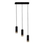 Lampada a sospensione Frida 3 punti luce Ferro - Nero / Ottone