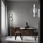 Lampadaire LED Nova Acier / Verre miroir - Argenté - 2 ampoules