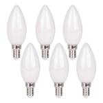 Set di 6 lampadine a LED Daffy Candle Vetro opale - Bianco