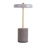 Lampe Seta Fer / Béton - 1 ampoule - Gris / Doré