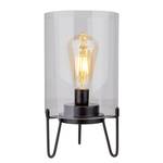 Lampe Lonna Acier / Verre transparent - Noir - 1 ampoule