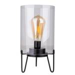 Lampe Lonna Acier / Verre transparent - Noir - 1 ampoule