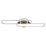 Plafonnier LED Carlon Aluminium / Matière plastique - 3 ampoules - Argenté