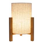 Lampada da tavolo Matilda Tessuto misto - Beige - 1 punto luce - Altezza: 32 cm