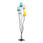 Lampadaire Colora Fer / Tissu mélangé - Multicolore - 5 ampoules