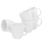 Tasses à café Victoria - Lot de 6 Porcelaine - Blanc