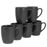 Tasses à café Vesuvio - Lot de 6 Grès - Noir