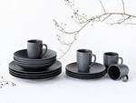 Tasses à café Rondo - Lot de 6 Grès - Noir