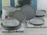 Servizio da tavola Uno Grès - Set da 12 - Grigio