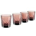 Whiskyglas Eugene set van 4 gekleurd glas - rosé