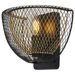 Wandlamp Honeycomb staal- zwart/goudkleurig - 1 lichtbron