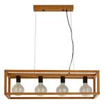 Hanglamp Square bamboe - Aantal lichtbronnen: 4