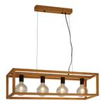 Hanglamp Square bamboe - Aantal lichtbronnen: 4