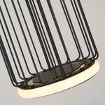 LED-Pendelleuchte Circolo Cage Aluminium / Silikon - Schwarz - Flammenanzahl: 1