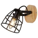 Lampada da parete Vision Cage Spot Acciaio - Nero - 1 punti luce