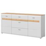 Sideboard Andabac - 185 cm Weiß / Eiche Riviera Dekor