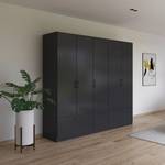 Drehtürenschrank Bari Typ B Graumetallic - Breite: 226 cm