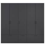 Drehtürenschrank Bari Typ B Graumetallic - Breite: 226 cm