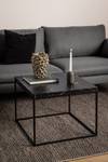 Table basse Payner Imitation marbre noir