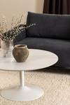 Table basse Lazri Imitation marbre blanc