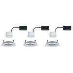 Set di 3 lampade a incasso Nova Coin Alluminio - Argento