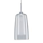 Suspension Urail Arido Aluminium / Verre satiné - Argenté - 1 ampoule