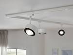 Lampada da soffitto Urail Spot Aldan Alluminio - 1 punti luce - Bianco / Nero