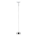 Hanglamp Urail Capsule aluminium - wit/zilver- 1 lichtbron