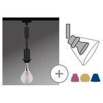 Hanglamp Urail Deco Pendel aluminium - zwart - 1 lichtbron