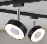 Plafondlamp Urail Spot Circle aluminium - 1 lichtbron - Zwart - ja