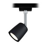 Plafondlamp Urail Spot Cover aluminium - 1 lichtbron - Zwart/chroomkleurig