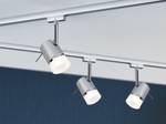 Plafondlamp Urail Spot Pipe aluminium - chroomkleurig - 1 lichtbron