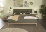 Struttura letto Davey Verde scuro / Effetto rovere