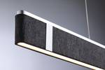 LED-hanglamp Jagun aluminium/vilt - antracietkleurig - 1 lichtbron