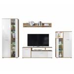 Set di 4 mobili con illuminazione Mayaia Marrone - Bianco - Materiale a base lignea - 330 x 198 x 38 cm