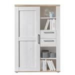 Buffet haut Derei - 90 cm Imitation mélèze blanc / Imitation chêne Sanremo clair