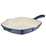 Grillpan Blue Magic gietijzer - blauw