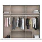 Drehtürenschrank Davoa Graumetallic / Eiche Artisan Dekor - Breite: 226 cm