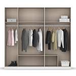 Drehtürenschrank Davoa mit Spiegel Graumetallic / Eiche Artisan Dekor - Breite: 226 cm