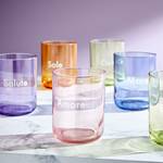 Trinkglas COLORATA Salute 6er-Set Glas - Lila