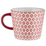 Tasse ORNAMENTS 4er-Set Porzellan - Rot/Orange