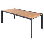 Table de jardin Silea Aluminium - Marron / Gris