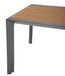 Table de jardin Silea Aluminium - Marron / Gris