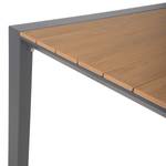 Table de jardin Silea Aluminium - Marron / Gris